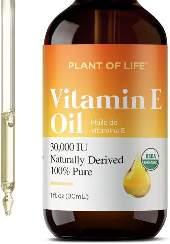 Plant of Life Vitamin E Oil | Natural | Face, Skin & Hair Care |Tocopherol