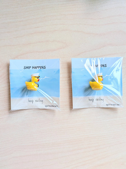 UNLIFTED INK Keep Sailing Mini Card | Nautical Duck Encouragement card