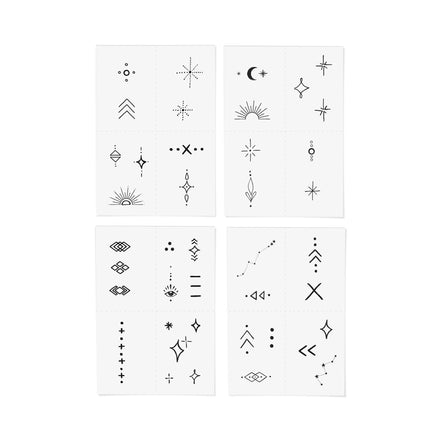 INKED BY DANI Celestial Temporary Tattoo Pack