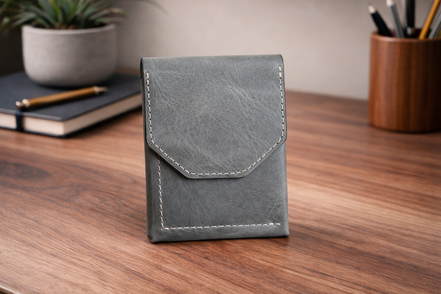 Leather Cash Wallet, Vertical Minimalist Wallet, 2026 wallet