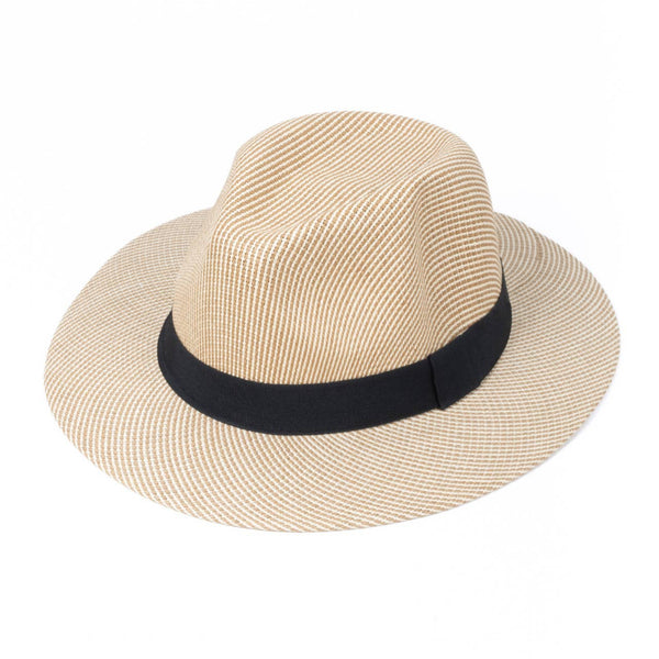 SELINI Men's S/S Black Banded Fashion Fedora hat