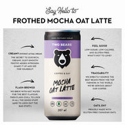 TWO BEARS Frothed Mocha Oat Latte (207 ml)