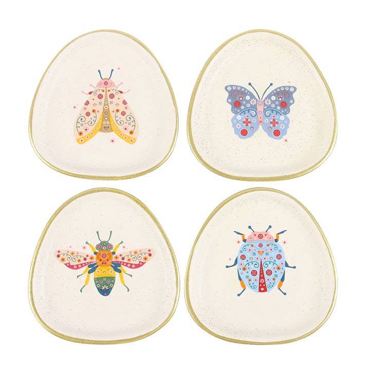 Floral Bug Trinket Dish