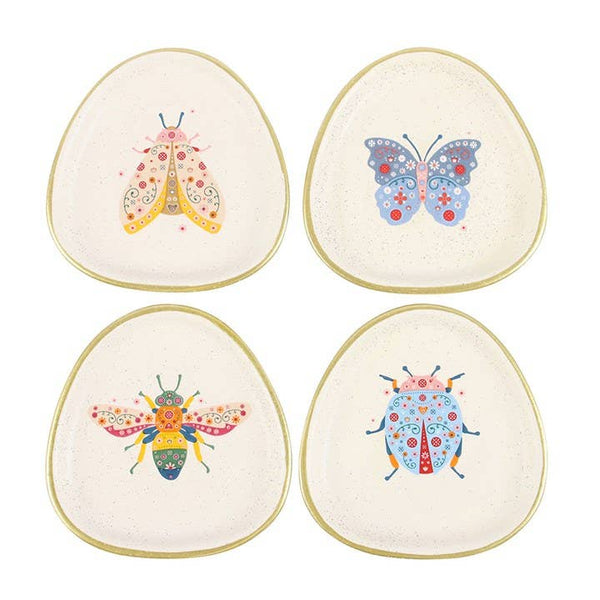 Floral Bug Trinket Dish