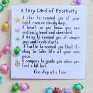 UNLIFTED INK Positivity Turtle Figurine Card with Custom Note Option