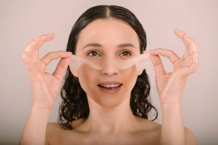 NŪVO SKIN Eye Mask & Serum for Wrinkles, De-puffing & Pores