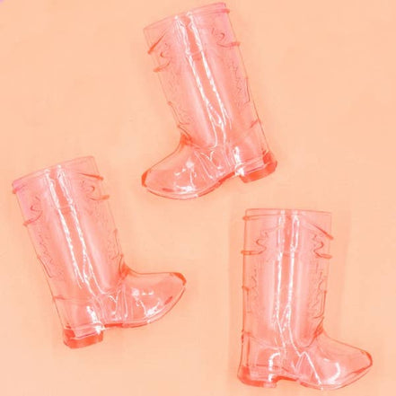 NPW Western Pink Boot Shot Glasses