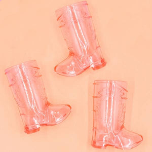 NPW Western Pink Boot Shot Glasses