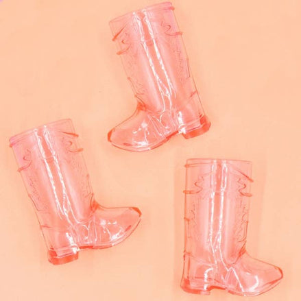 NPW Western Pink Boot Shot Glasses