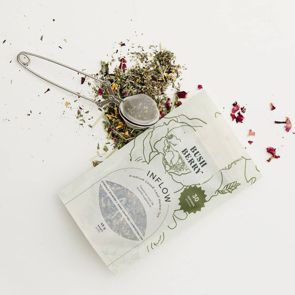 BLUSH BERRY Organic Inflow Tea for Monthly Rhythm | Loose Leaf