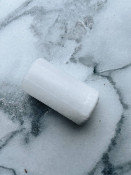 Essence of Life Organics Crystal Deodorant Stick, in zero waste cork packaging