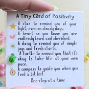 UNLIFTED INK Positivity Turtle Figurine Card with Custom Note Option