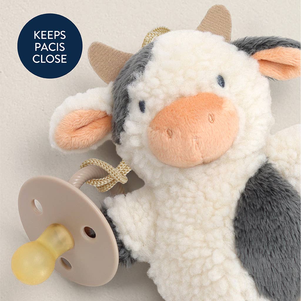 *NEW* Bitzy Pal Natural Rubber Pacifier & Stuffed Animal