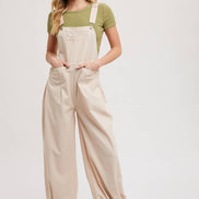 BLUIVY CARGO DRAWSTRING OVERALL JUMPSUIT
