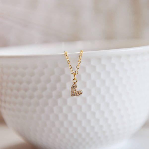 OH SO LOVELY CHERISH / Dainty Heart Charm Necklace