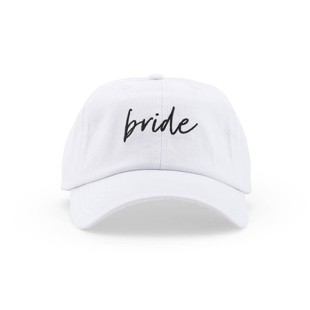 Women’s Embroidered Bachelorette Bride Script hat