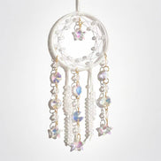 Crystolver Woven round/moon Suncatcher Hanging