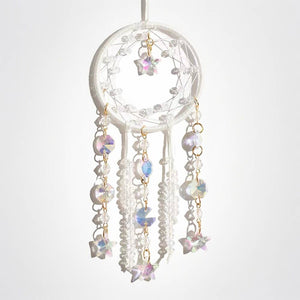 Crystolver Woven round/moon Suncatcher Hanging
