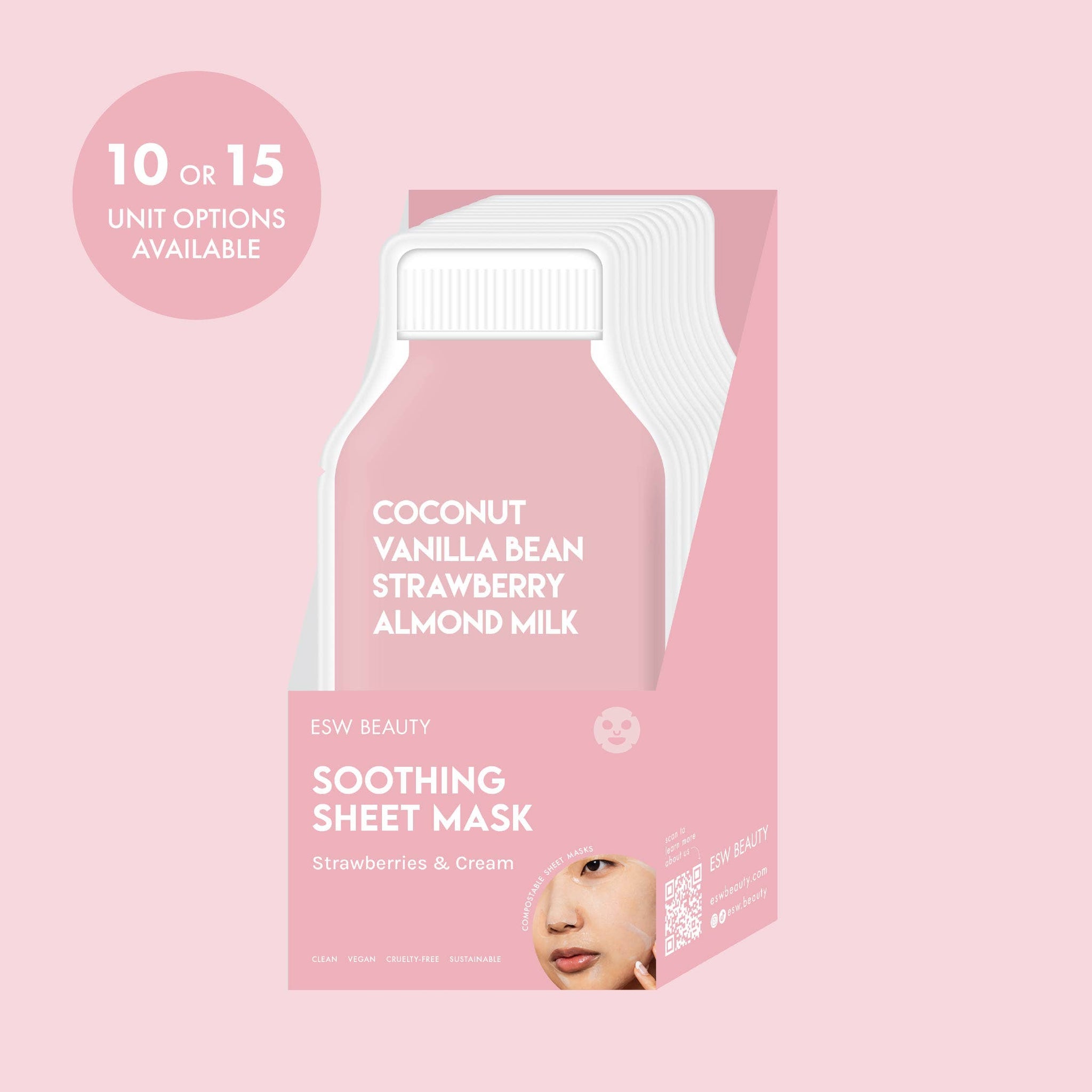 ESW Strawberries & Cream Soothing Filled PDQ Display