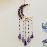 Crystolver 60cm Crystal Tree of Life Moon Dreamcatcher