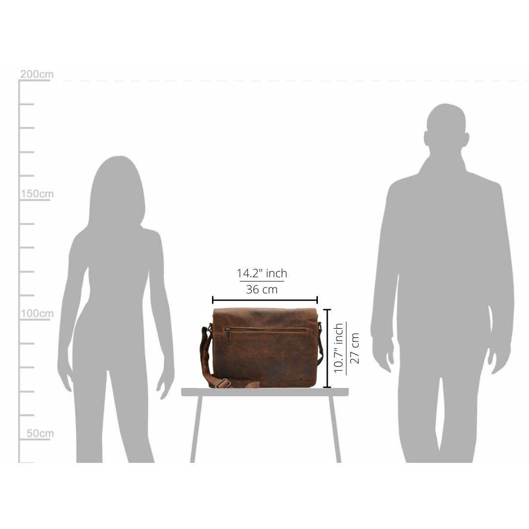 GREENWOOD LEATHER Leather Laptop Bag Berlin GW588