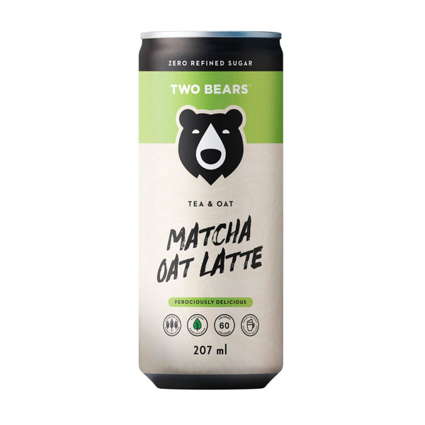 Two Bears Frothed Matcha Tea Oat Latte