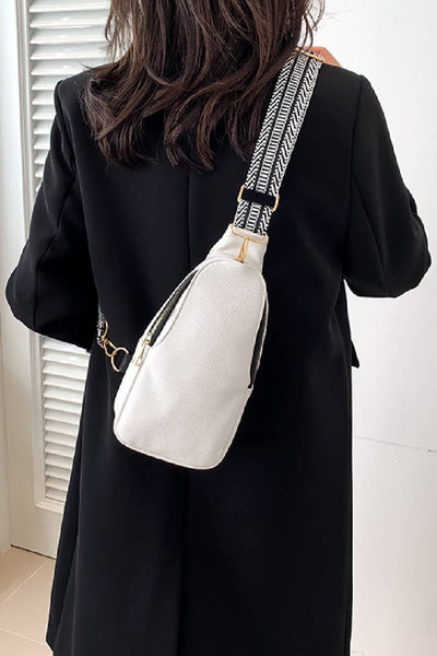 24 POPS Soft Vegan Leather Crossbody Sling Bag