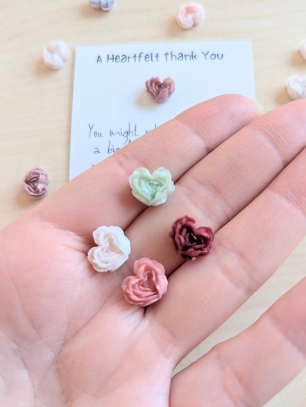 UNLIFTED INK Mini Gratitude Card with Heart Figurine - Appreciation Gift