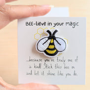 UPLIFTED Believe in Your Magic – Mini Card with Bee Patch