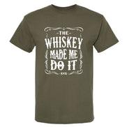 The Whiskey Made Me Do It Men's T-Shirt | Funny Shirt