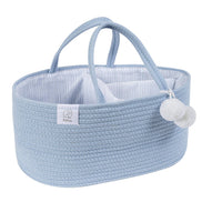 FEPHAS Rope Diaper Caddy | Misty Blue