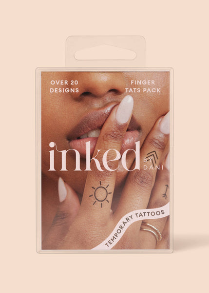 INKED BY DANI Finger Tats Temporary Tattoo Pack