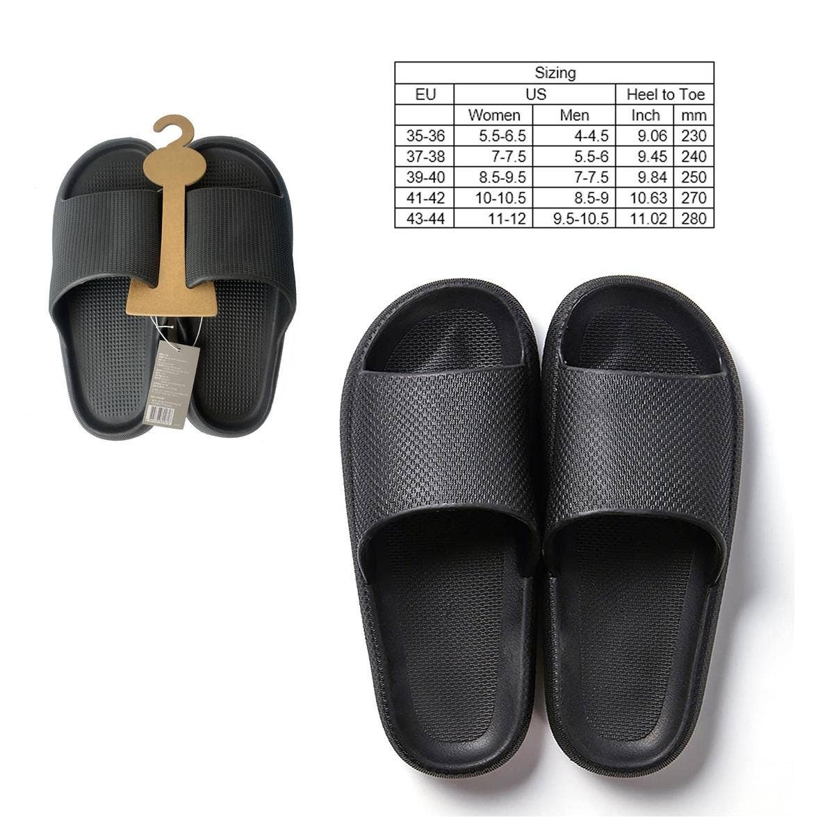 Bodico Adult Extra Plush Slides, 5 Sizes, 5 Colors