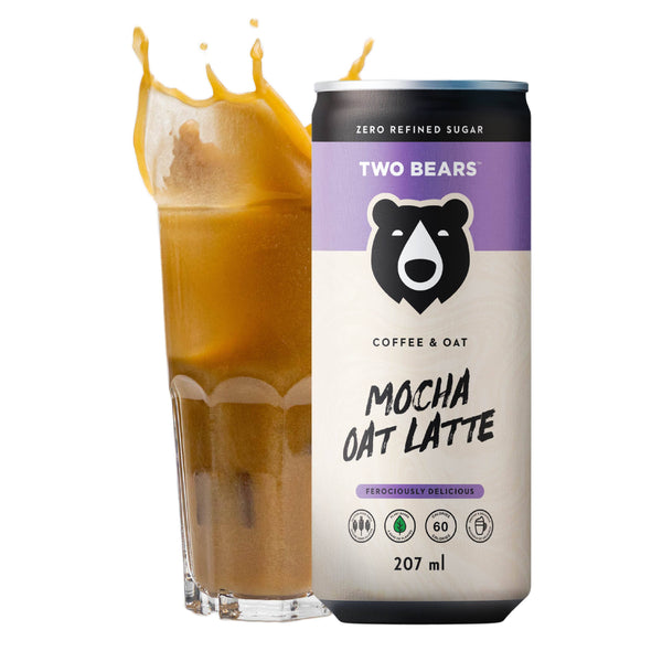 TWO BEARS Frothed Mocha Oat Latte (207 ml)
