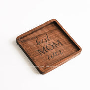 Walnut Wood Coasters - Home Decor & Gifts-2PC
