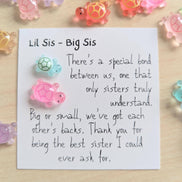 UPLIFTED INK Special Sister Bond Card with Tiny Turtle Figurine