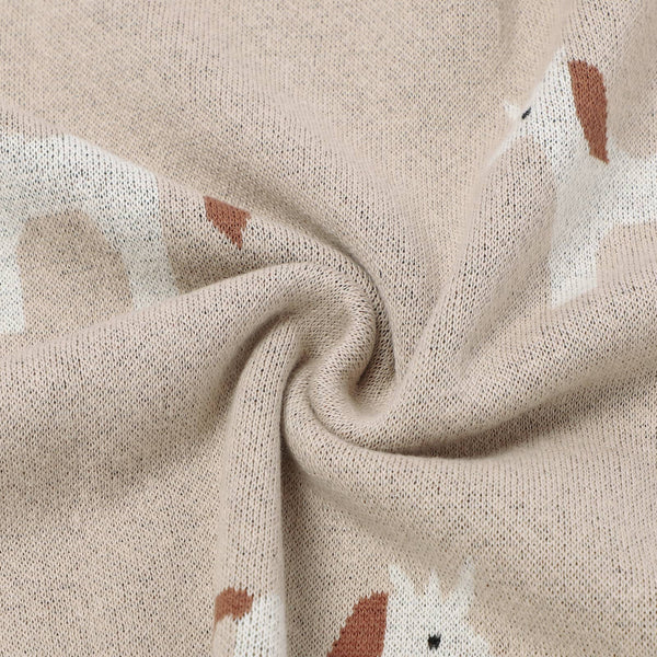 Bleu La La 100% Luxury Cotton Swaddle Receiving Baby Blanket - Unicorn