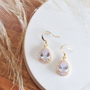 OH SO LOVELY Large Crystal Drop Earrings
