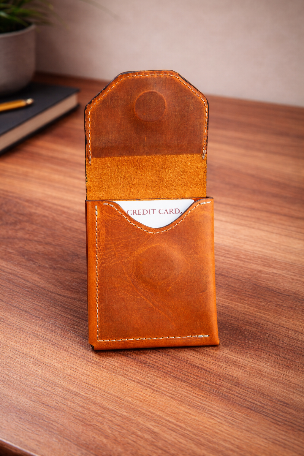Leather Cash Wallet, Vertical Minimalist Wallet, 2026 wallet