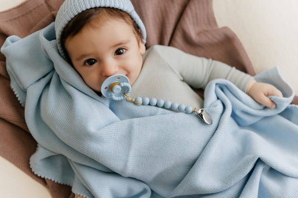Bleu La La 100% Organic Luxe Baby Blanket