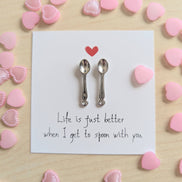 UNLIFTED INK Cute Love Card – Life Is Better When I Get to Spoon with You