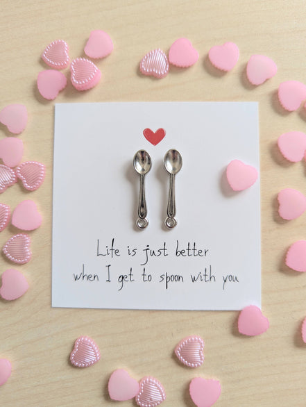 UNLIFTED INK Cute Love Card – Life Is Better When I Get to Spoon with You
