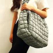 24 POPS Oversized Quilted Carryall Crossbody Bag