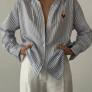 ANA Striped Heart Spring Shirts