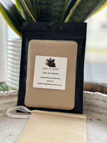 Sage & Stone Apothecary Tea Sachet biodegradable loose leaf tea bags