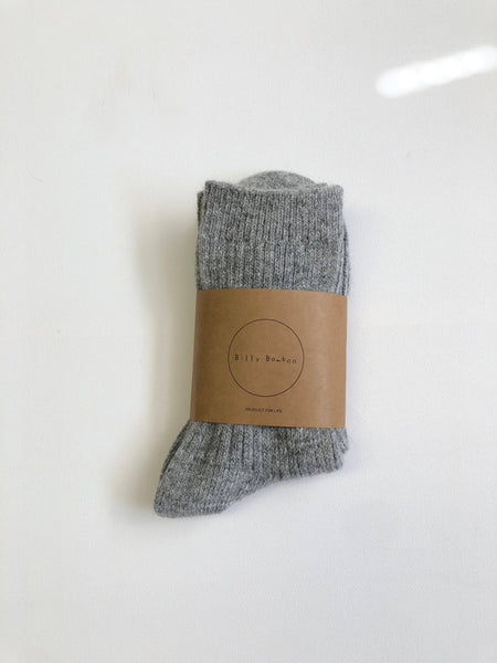 BILLY BAMBOO ICELAND WOOL SOCKS - neutral