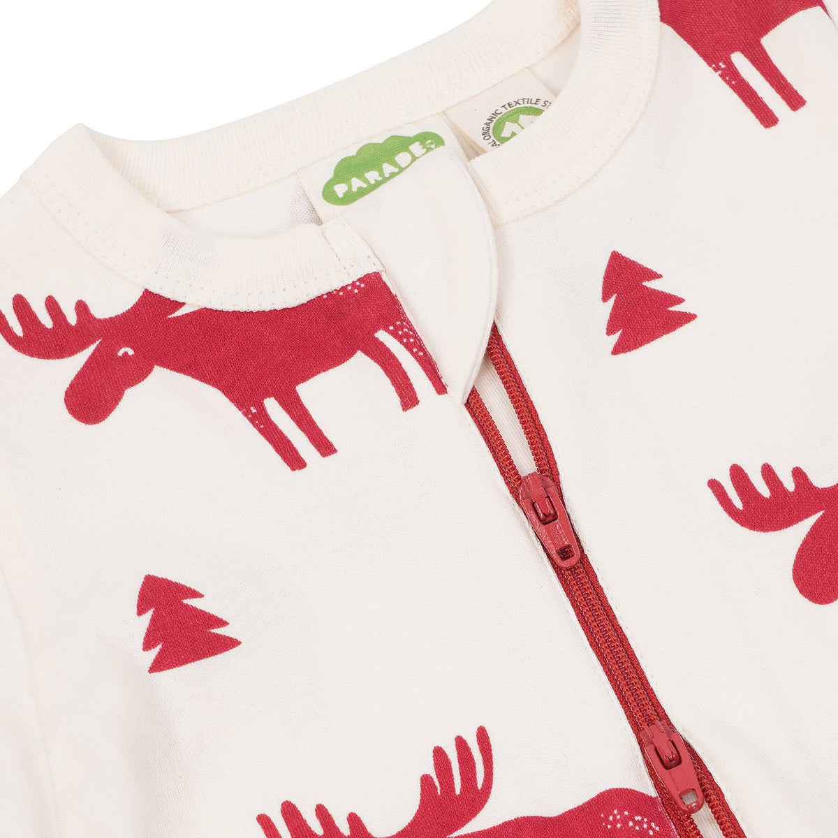 BABY Organic Signature Print '2-Way' Zip Romper - Long Sleeve