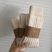 BILLY BAMBOO CHUNKY RIBBED COTTON HIGH SOCKS