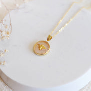 Oh So Lovely Lola Bee Necklace Rose Quartz