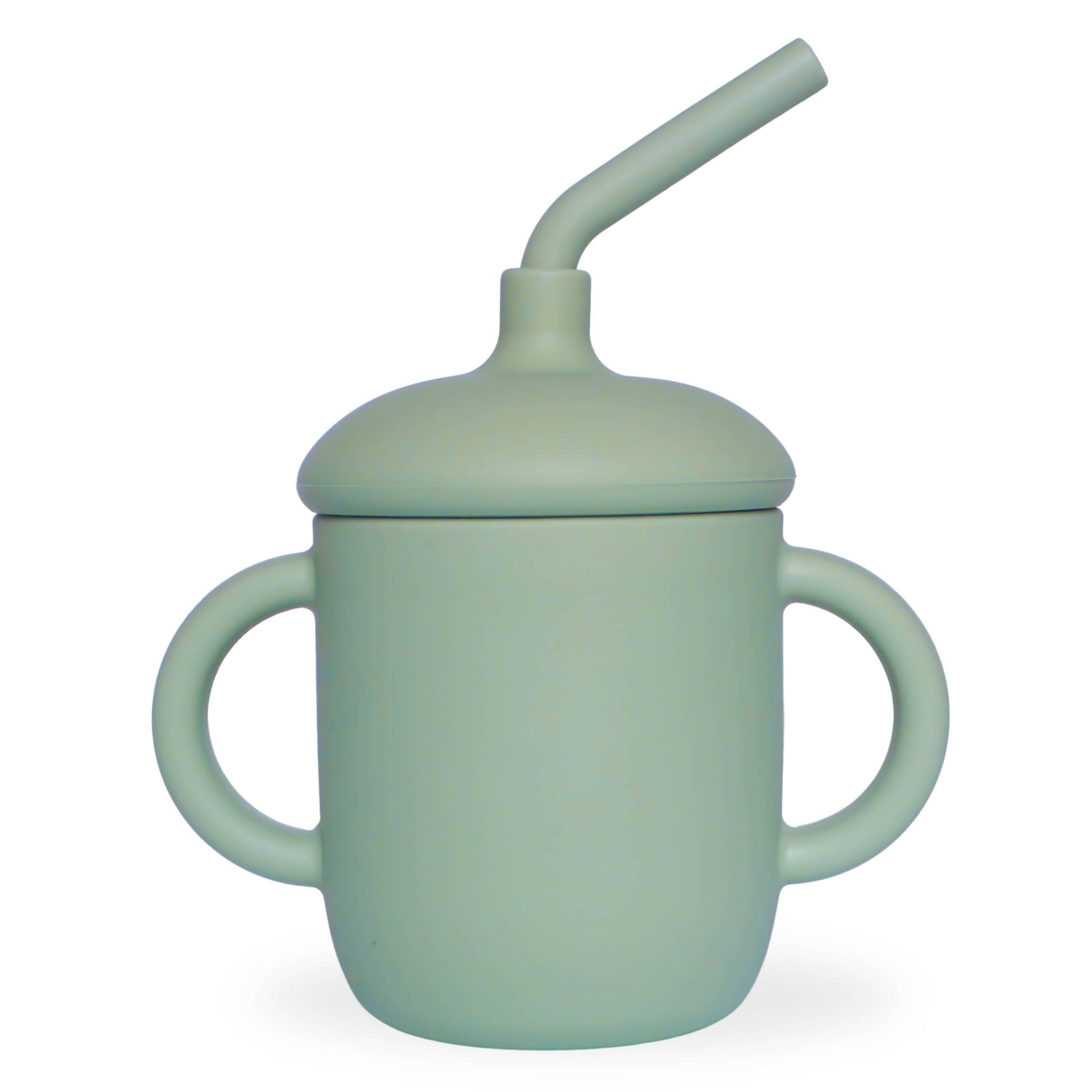 Baby bliss Sippy Cup with Straw, Spill-Proof & Anti-Stain - Sage